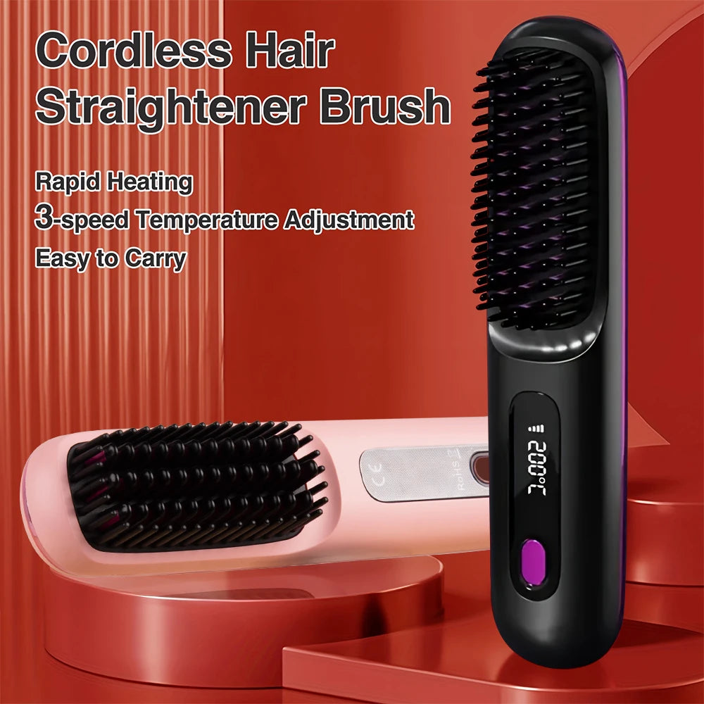 ✨ Elora Hair™ Ionic Straightening Brush