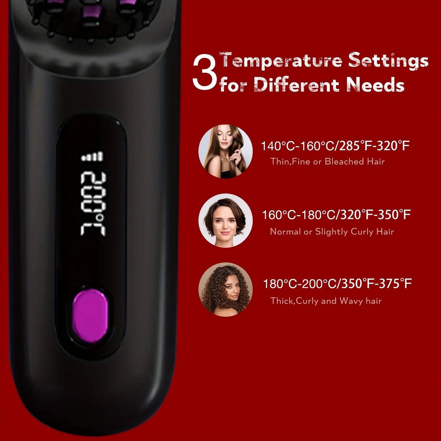 ✨ Elora Hair™ Ionic Straightening Brush
