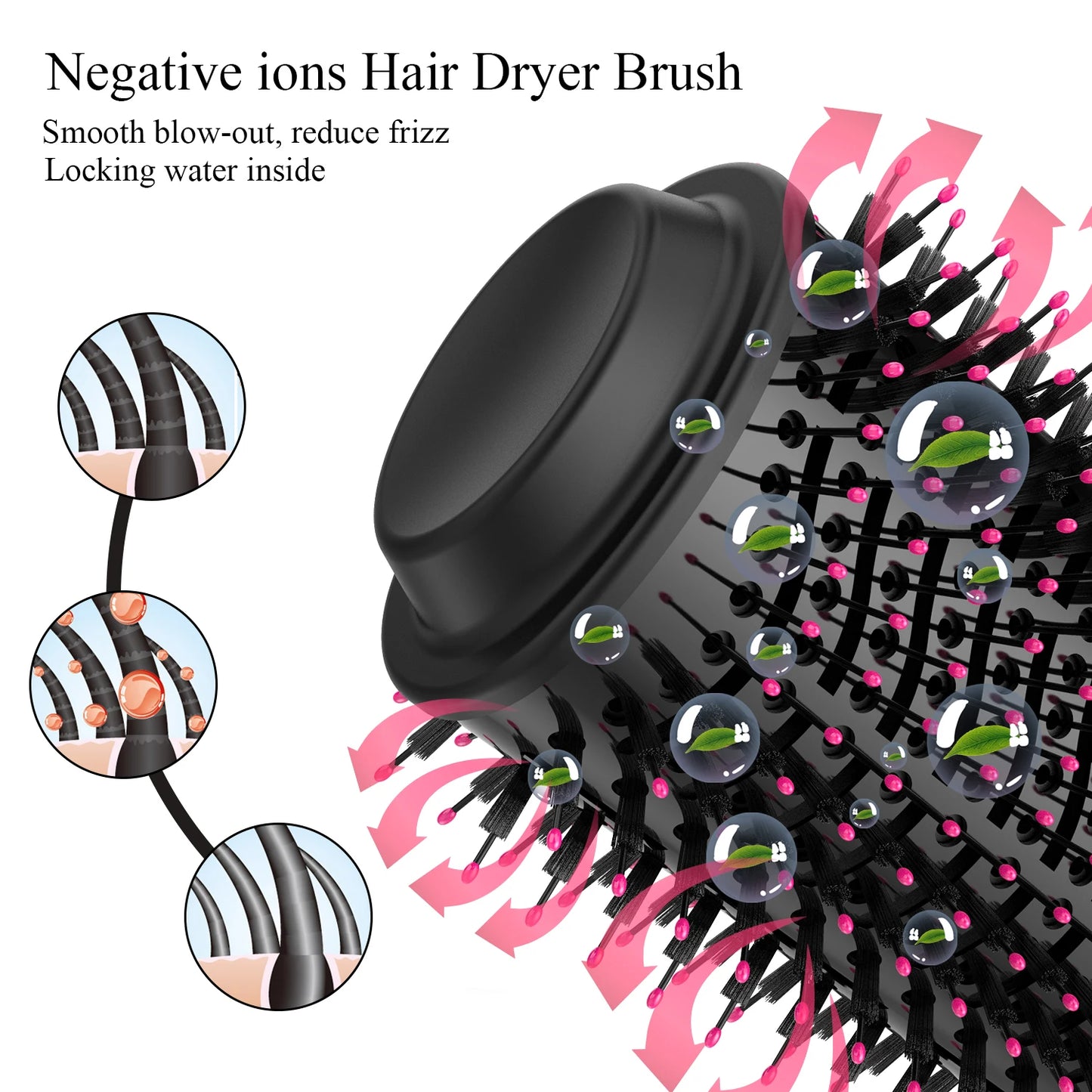 ✨ Elora Hair™ 2-in-1 Hot Air Brush – Dry, Straighten & Volumize