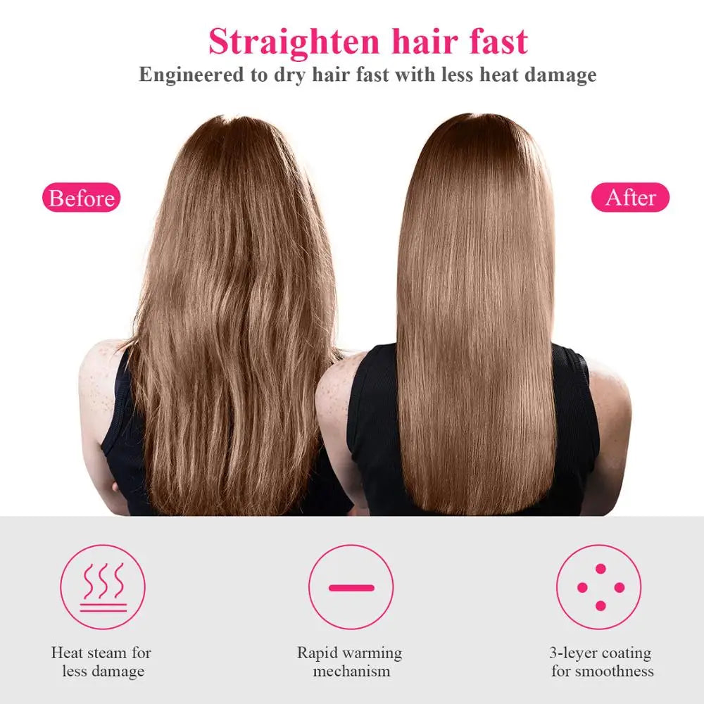 ✨ Elora Hair™ 2-in-1 Hot Air Brush – Dry, Straighten & Volumize