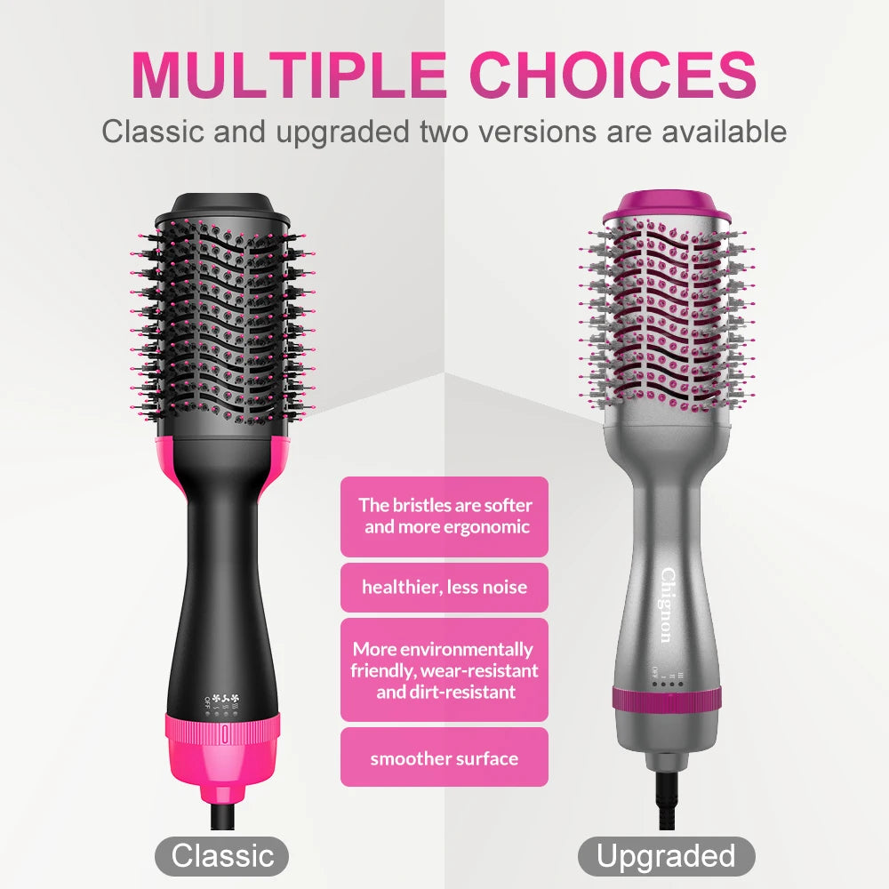 ✨ Elora Hair™ 2-in-1 Hot Air Brush – Dry, Straighten & Volumize