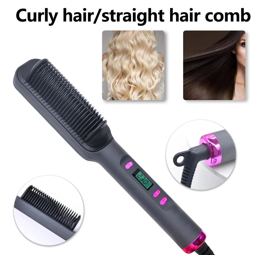 ✨ Elora Hair™ Ionic Straightening Brush