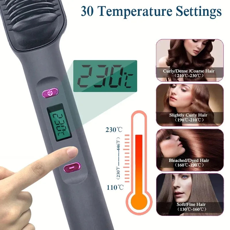✨ Elora Hair™ Ionic Straightening Brush