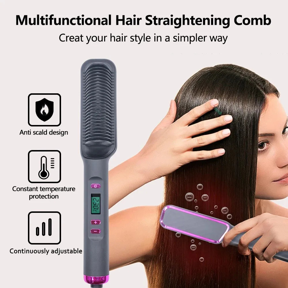 ✨ Elora Hair™ Ionic Straightening Brush