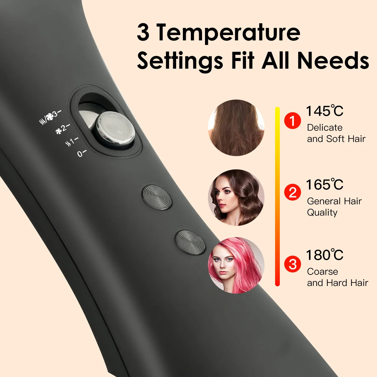 ✨Elora Hair™ Ionic Hot Air Brush – Smooth & Shine Styler