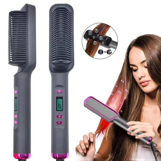 ✨ Elora Hair™ Ionic Straightening Brush