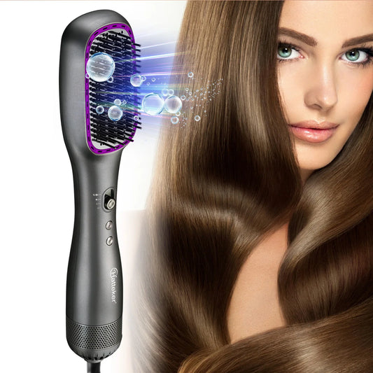 ✨Elora Hair™ Ionic Hot Air Brush – Smooth & Shine Styler
