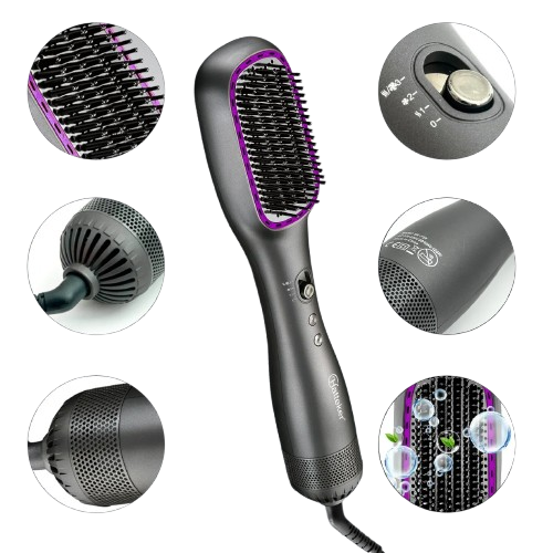 ✨Elora Hair™ Ionic Hot Air Brush – Smooth & Shine Styler